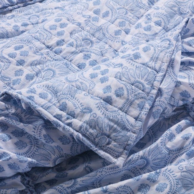 Helena Ruffle Quilted Throw Blanket, , alternate image number 2