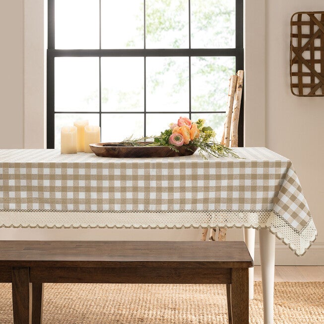 Buffalo Check Tablecloth - 60-in x 84-in, , alternate image number null