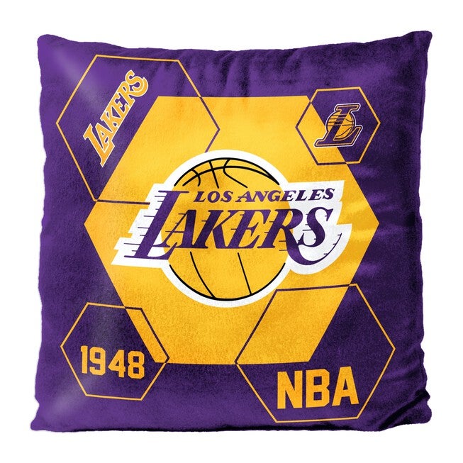 Lakers Velvet Reverse Pillow, MULTI, hi-res image number 0
