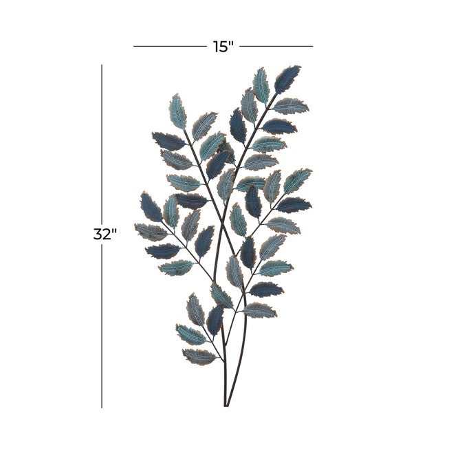 Blue Metal Traditional Floral Wall Decor, , alternate image number 5