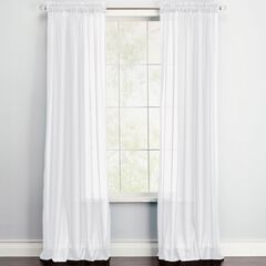BH Studio Sheer Voile Rod-Pocket Panels, Set of 2