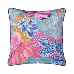 HANALEI 18" SQUARE QUILTED DECORATIVE THROW PILLOW