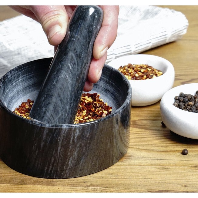 Marble Mortal and Pestle - Black, , alternate image number null