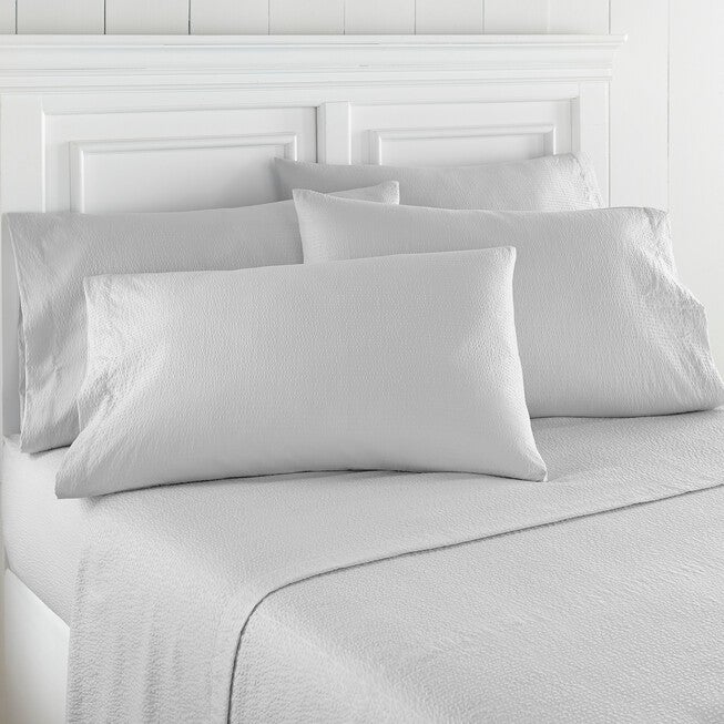 Seersucker Sheet Sets, FOG GRAY, hi-res image number 0