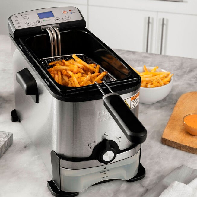 Kalorik Digital Deep Fryer, SILVER, hi-res image number 0