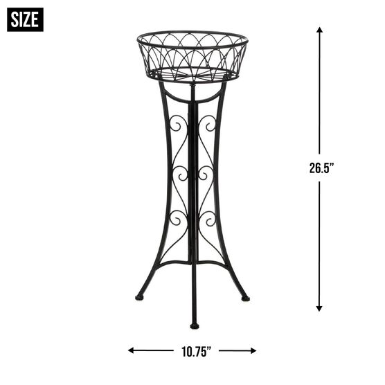 Curlicue Single Plant Stand, , alternate image number null