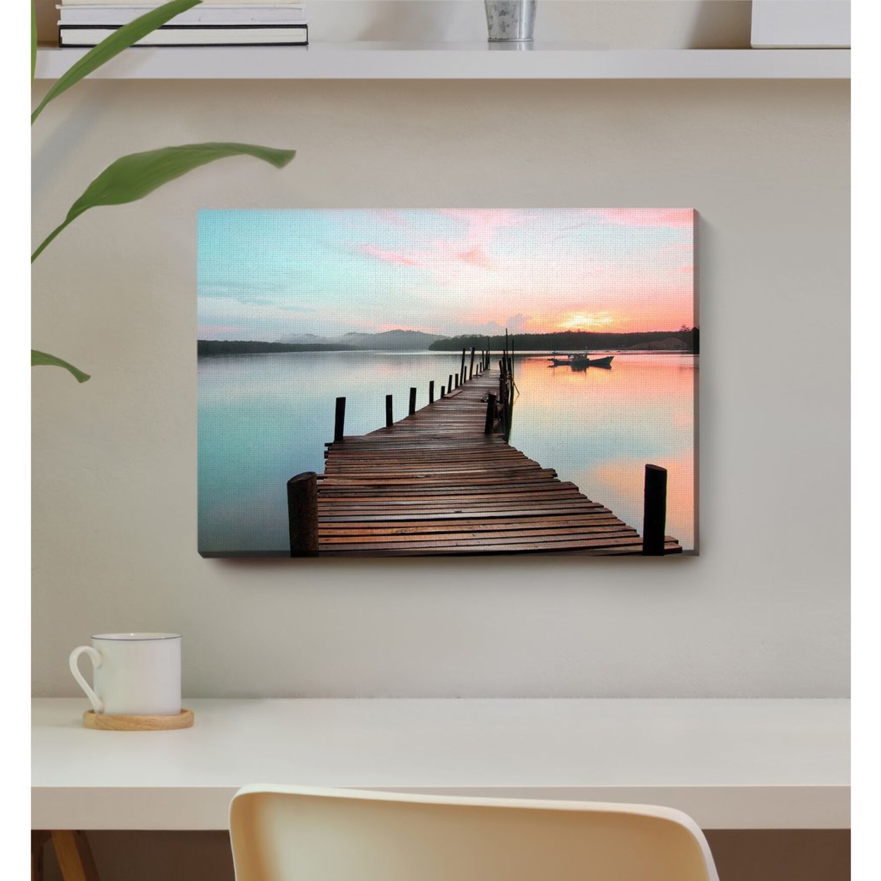 Lake Dock At Sunset, , alternate image number 3