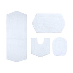 Waterford 4-Pc. Set Bath Rug Collection With Lid Cover