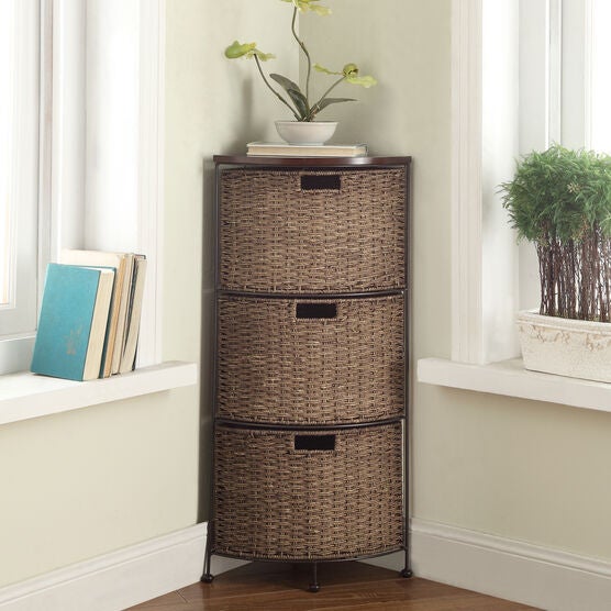 3-Tier Corner Drawer Maize Unit, NATURAL BLACK, hi-res image number null