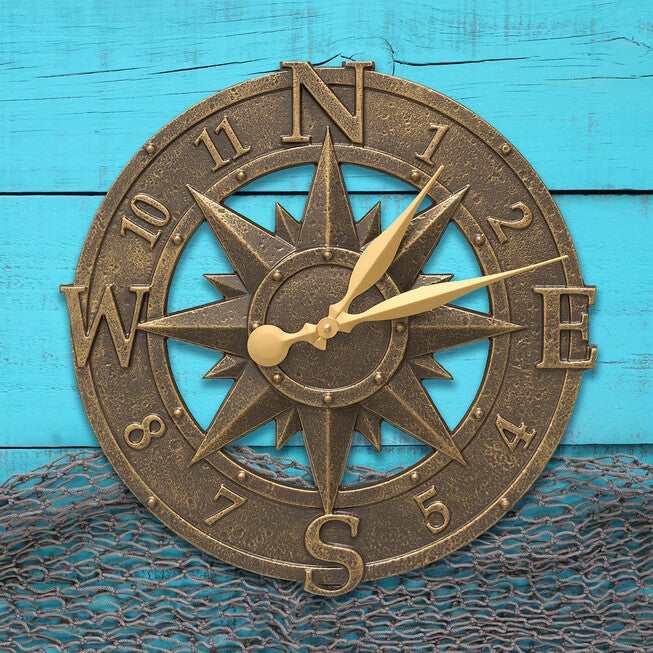 16 inches Compass Rose Clock, , alternate image number null