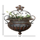 Dark Brown Iron Traditional Planter, , alternate image number null
