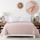 Honeycomb Down Alternative Blanket, Blush/Mustard, , alternate image number null