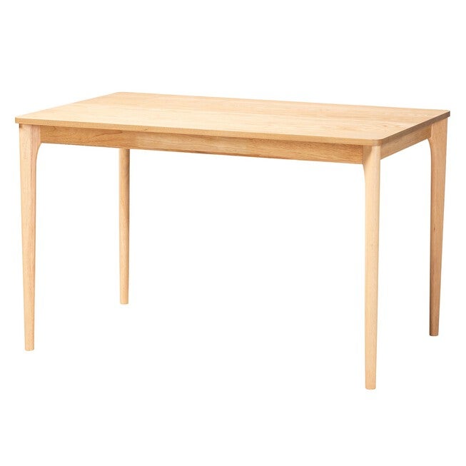 Sherwin Mid-Century Modern Black Finished Wood Dining Table, NATURAL OAK, hi-res image number 0