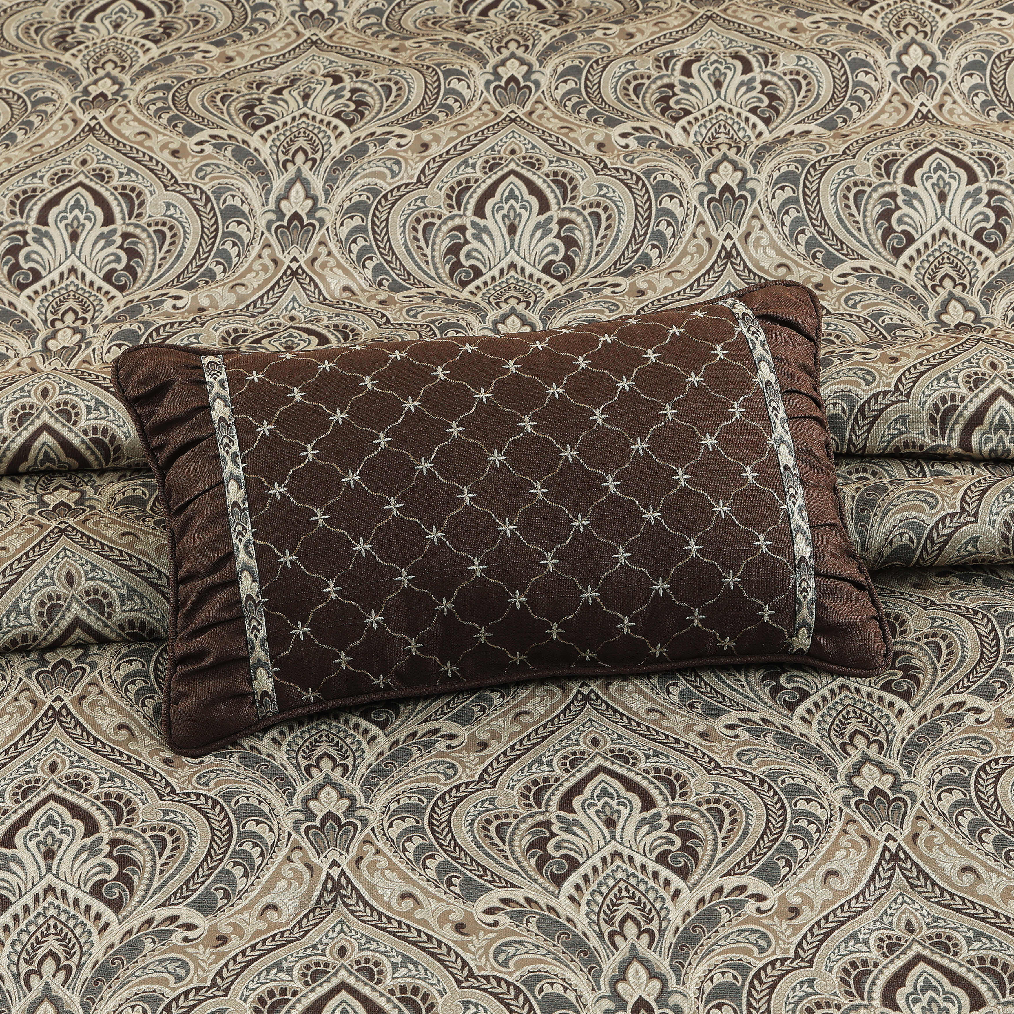 Maren Boudoir Decorative Throw Pillow, CHOCOLATE, alternate image number null