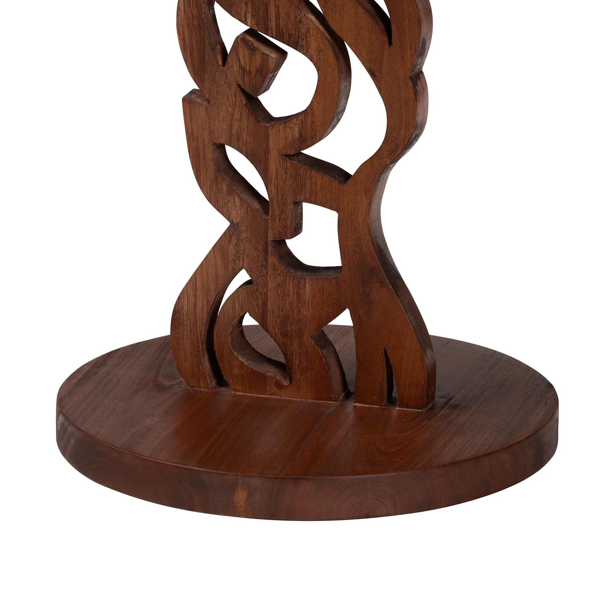 Donna Nightstand with Pedestal Base, BROWN, alternate image number 4
