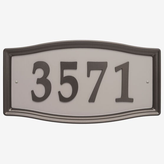 Easy Street Address Sign, BRONZE, hi-res image number null