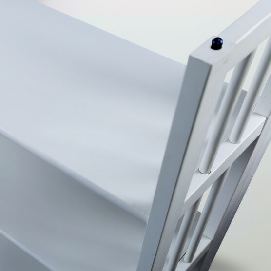 3-Shelf Folding Stackable Bookcase 27.5" Wide-White, , alternate image number null