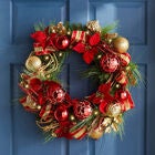 28" Pre-Lit Ribbon Wreath, MULTI, hi-res image number null
