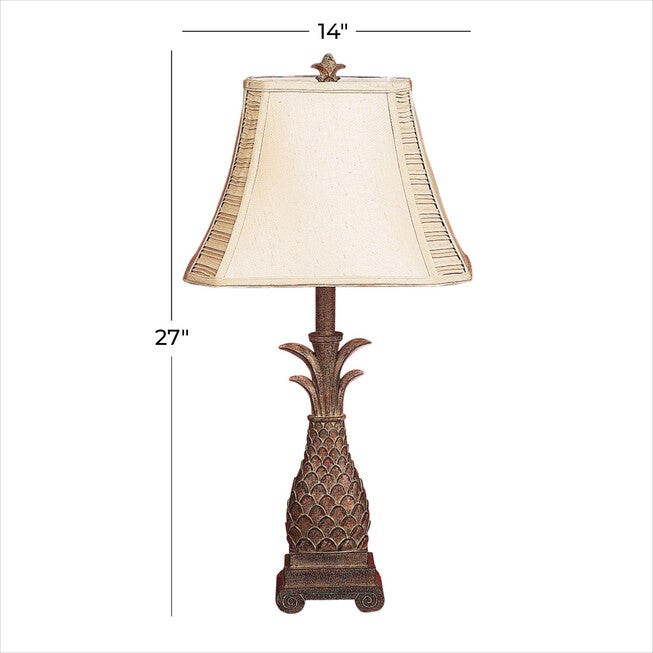 Set Of 2 Brown Polystone Tuscan Table Lamp, , alternate image number 11