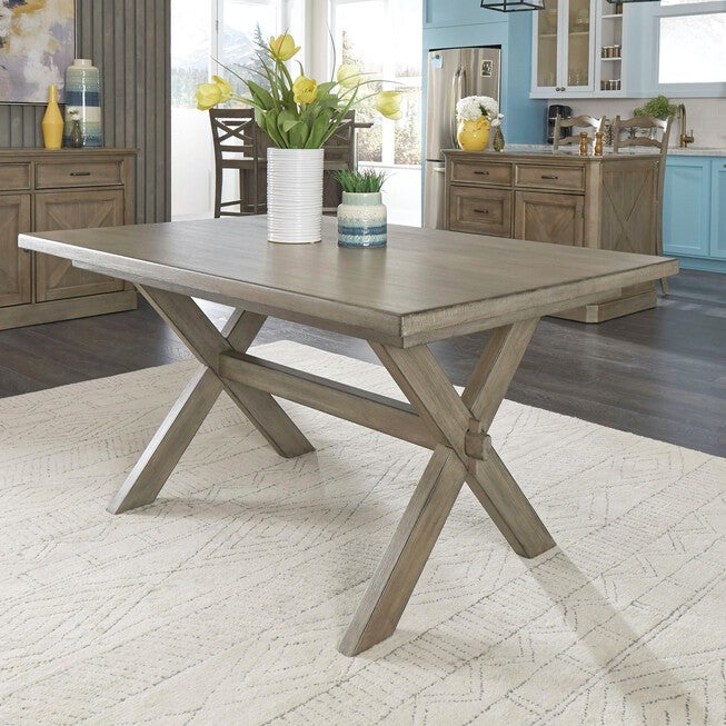 Mountain Lodge Gray Table, Dining, GRAY, hi-res image number 0