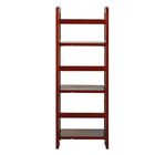 3-Shelf Folding Bookcase 14" Wide-Mahogany, , alternate image number null
