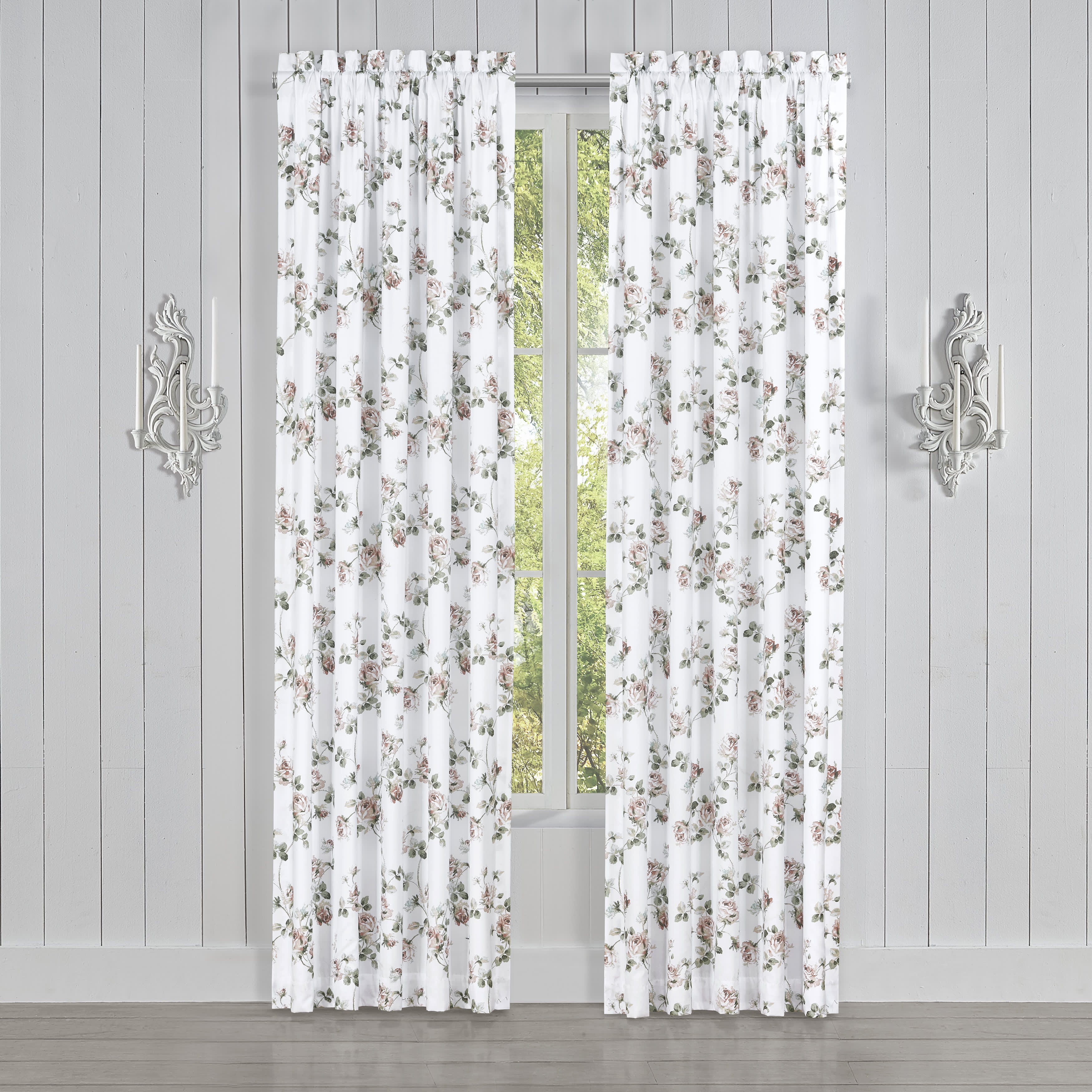 Rialto Sage 84 Inch Window Panel Pair, SAGE, hi-res image number 0