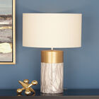 Cosmoliving By Cosmopolitan White Stone Table Lamp, , alternate image number 5