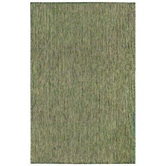 Carmel Texture Stripe Indoor/Outdoor Area Rug Aqua