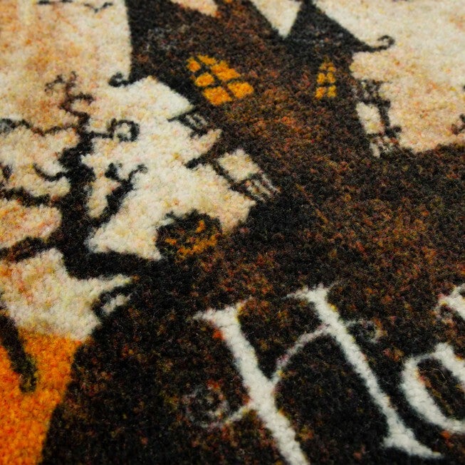 Halloween Hill Orange Kitchen Rug, , alternate image number 2