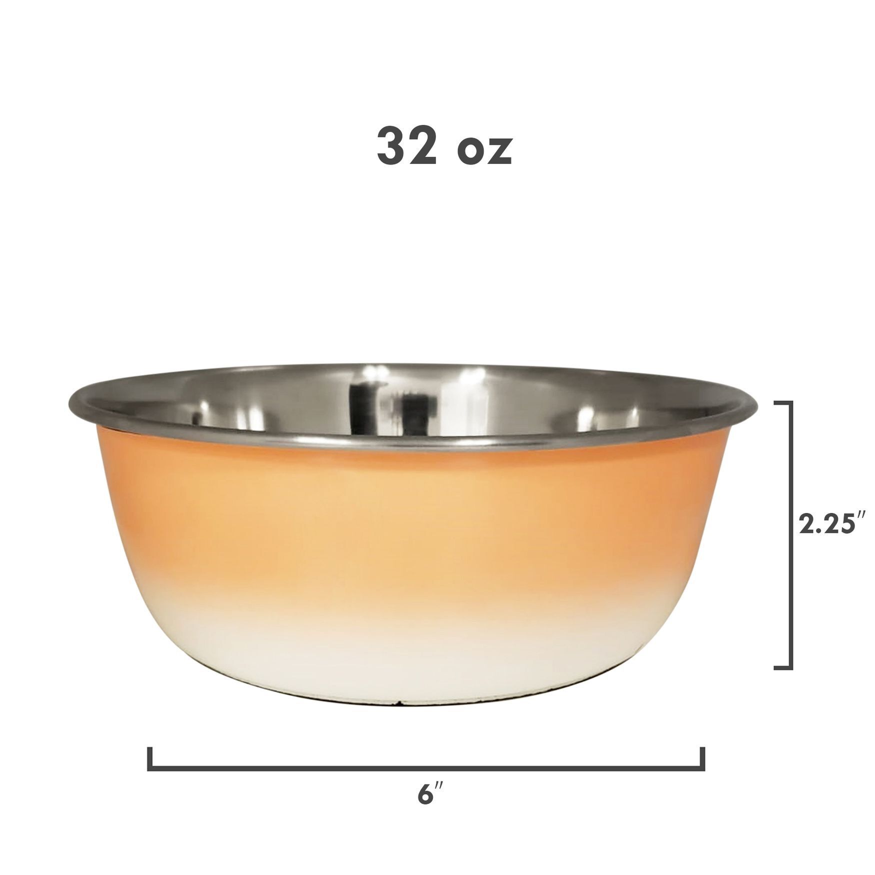 Stainless Steel Deep Dog Bowl - Coral, , alternate image number 2