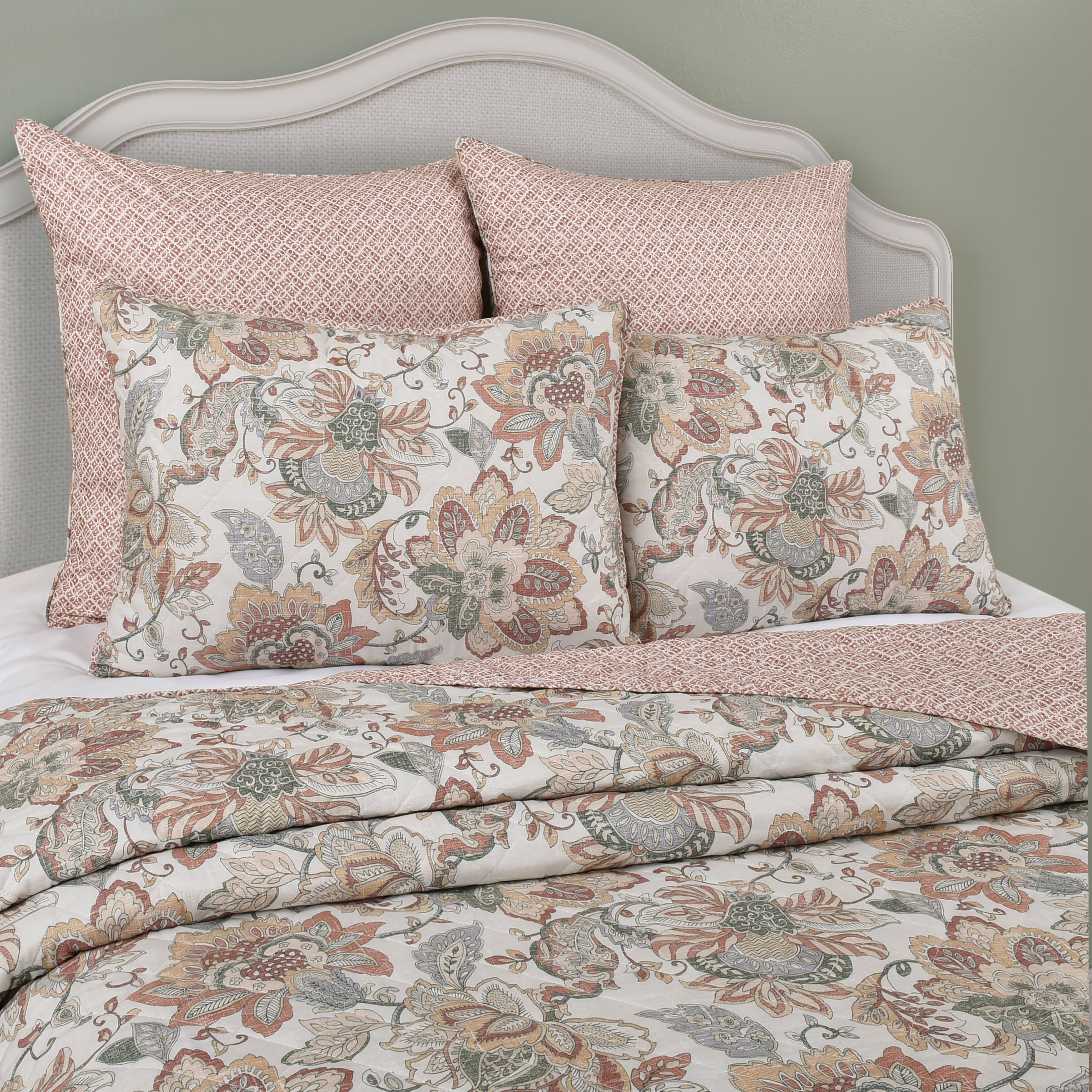 Janessa 3 Piece Quilt Set, SPICE, alternate image number 3