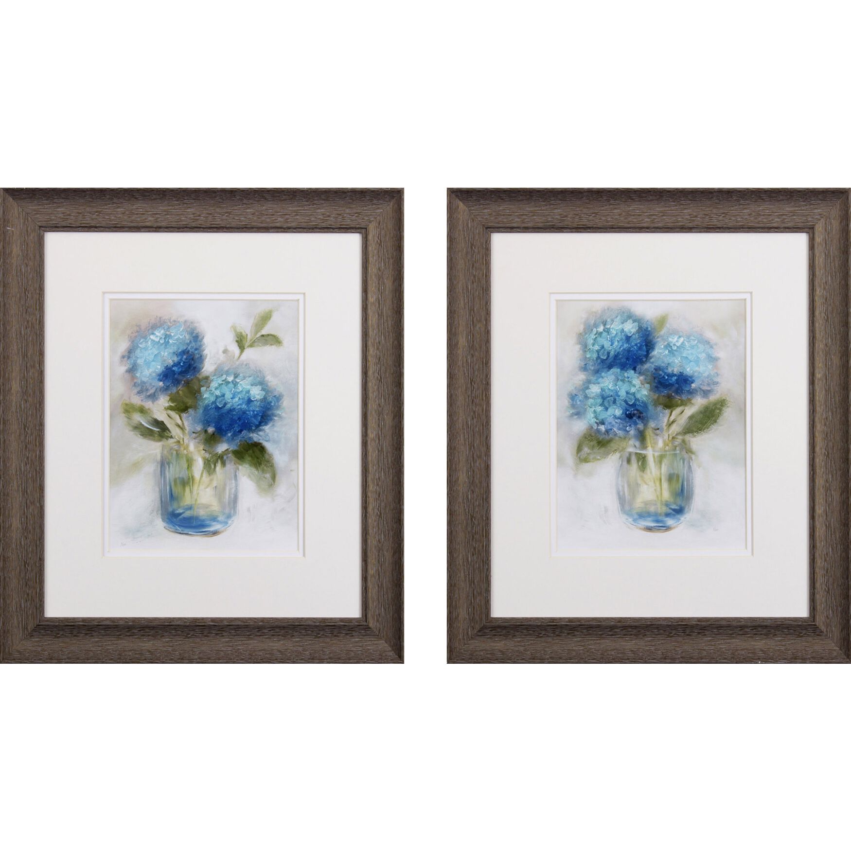 Bedazzled In Blue Framed Wall D&eacute;cor, Set Of 2, BLUE, hi-res image number 0