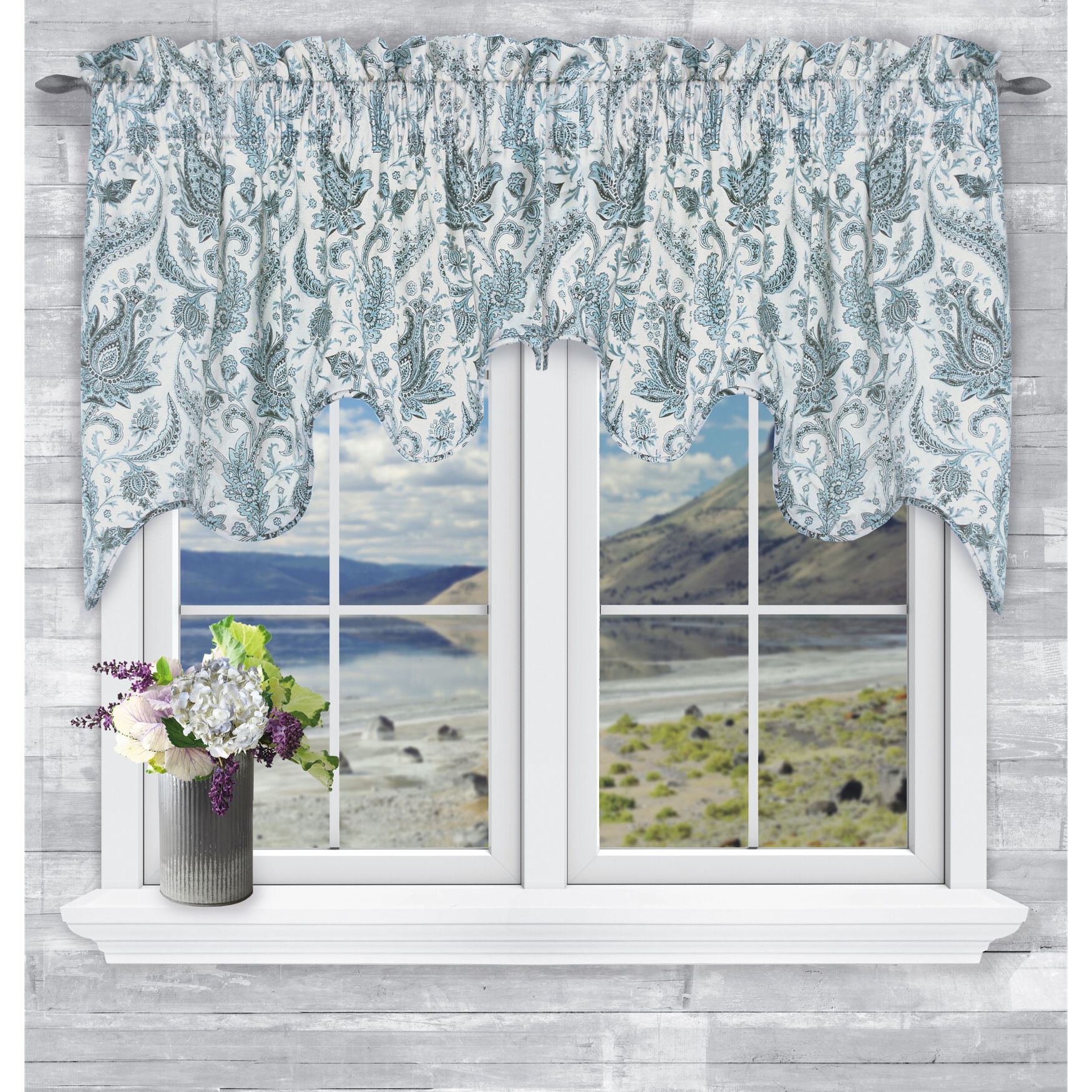 Artissimo 2 Piece Duchess Valance, MIST, hi-res image number 0