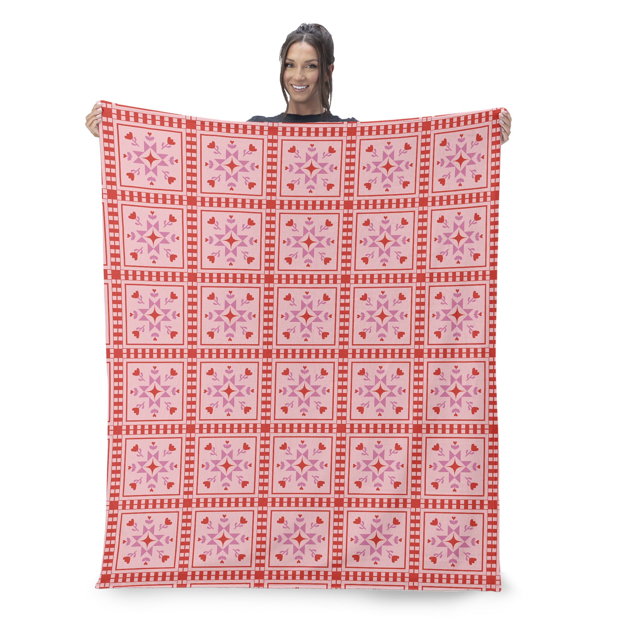 Valentine's Day Quilted Silk Touch Throw Blanket 60x80 Inches, QUILTED THRO, on-hover image number 1