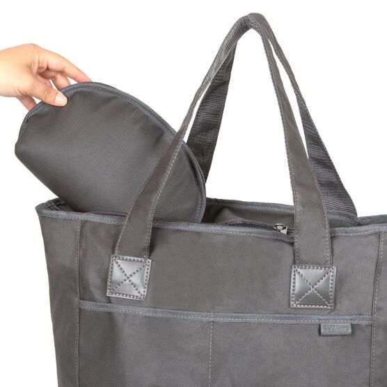 Wax Canvas Utility Bag, Charcoal, Set Of 2, , alternate image number null