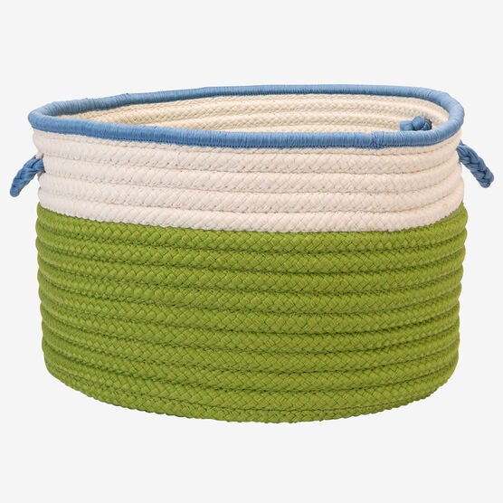 Cali Stripe Limelight Basket, LIME, hi-res image number null