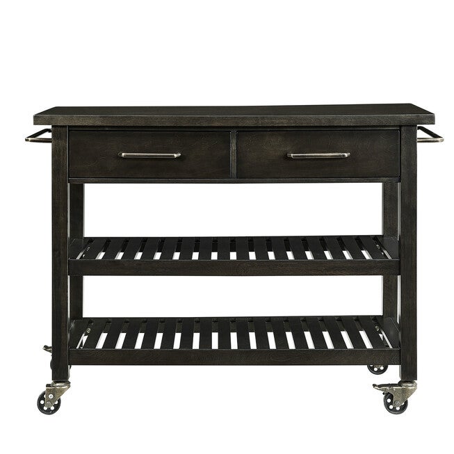 Havelock Modern Farmhouse Rolling Kitchen Island, , alternate image number 1