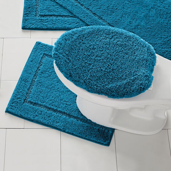 BH Studio 20" x 24" Luxe Contour Bath Rug, TEAL, hi-res image number null
