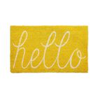 Yellow Hello Doormat, YELLOW, hi-res image number null