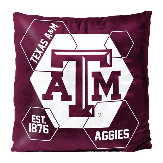 Texas A&M Connector Velvet Reverse Pillow, MULTI, hi-res image number null