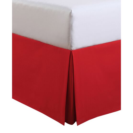 Luxury Hotel Kids Tailored 14" Drop Red Bed Skirt, , on-hover image number null