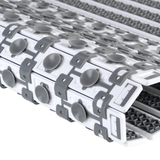 Slat Non-Slip Bath Tub and Shower Mat, Grey, , alternate image number null