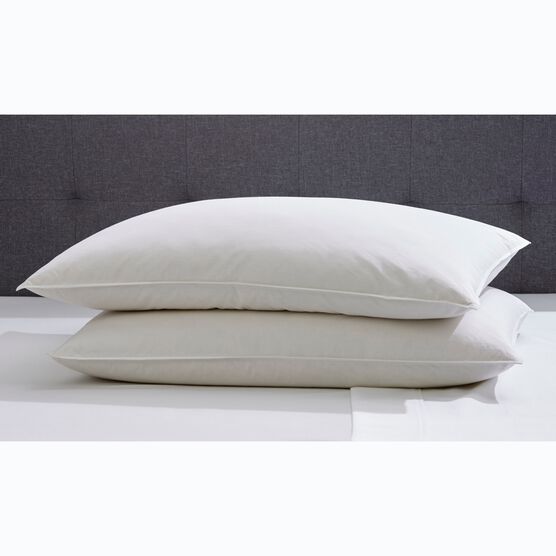 2-Pack Quilless Feather-Filled Pillows, WHITE, hi-res image number null
