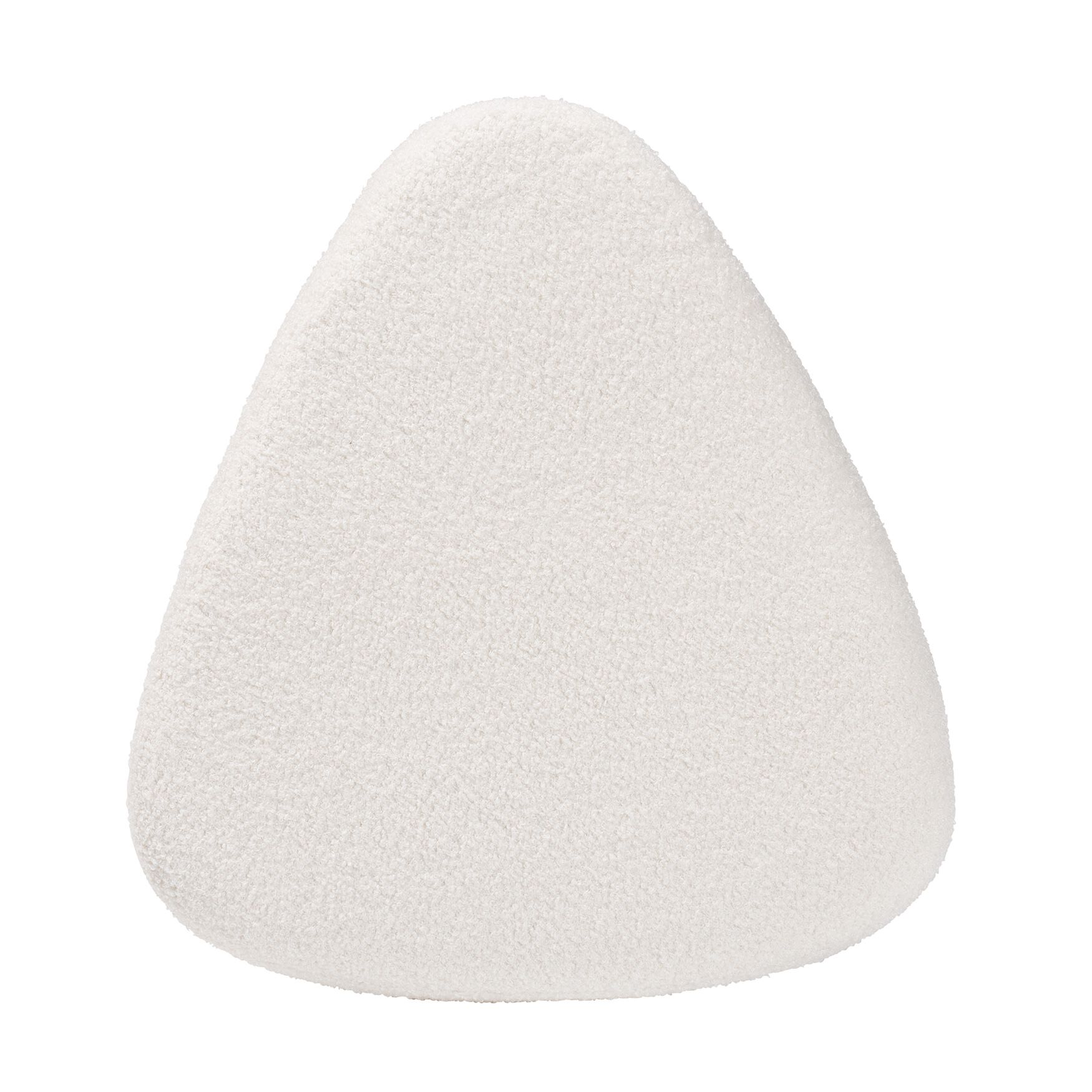 Brielle Modern And Contemporary Ivory Boucle Upholstered And Natural Brown Finished Wood Ottoman, , alternate image number 2