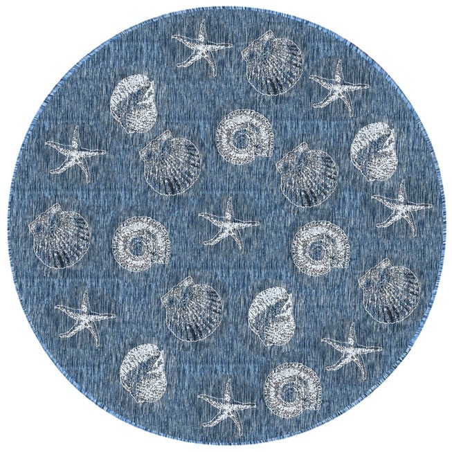 Liora Manne Carmel Shells Indoor/Outdoor Rug Aqua 23 inchesX7 feet 6 inches, , alternate image number 5