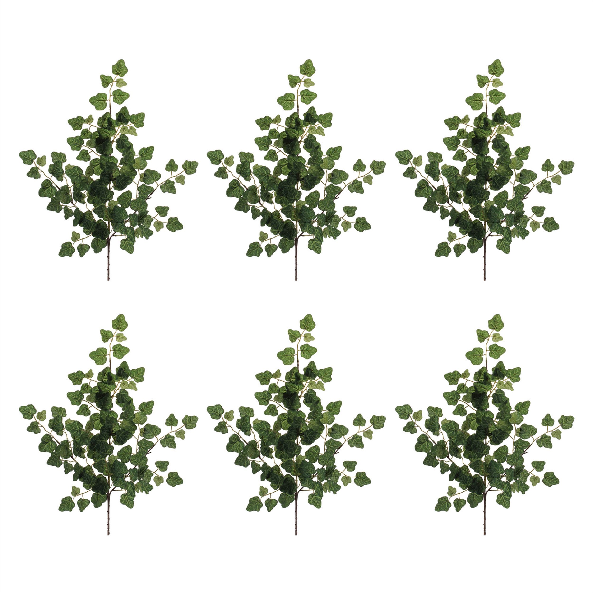 Ivy Foliage Spray Set of 6, GREEN, alternate image number 2