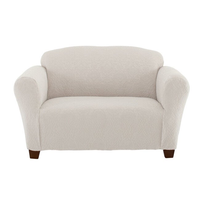 BH Studio Ikat Stretch Loveseat Slipcover, LINEN, hi-res image number null