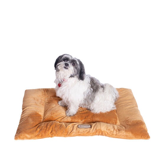Pet Bed Mat, Dog Crate Soft Pad With Poly Fill Cushion, Medium Earth Brown, , alternate image number null