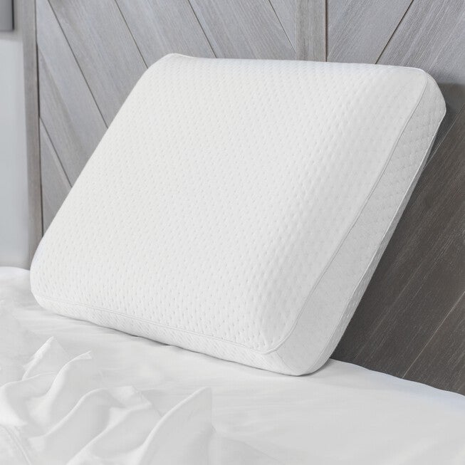SensorPEDIC Luxury Extraordinaire Gusseted Memory Foam Pillow, WHITE, hi-res image number 0