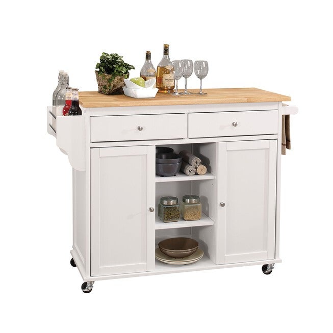 Kitchen Cart, NATURAL WHITE, hi-res image number null